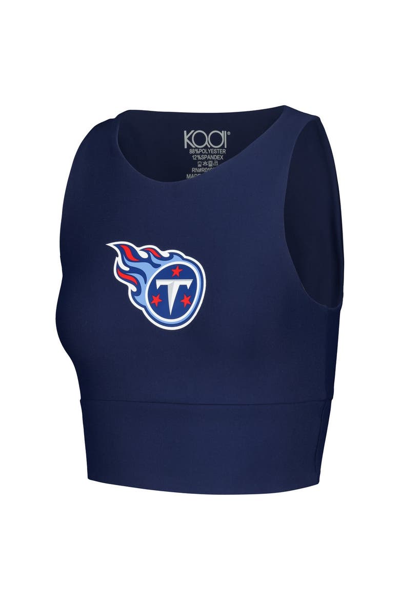 Women's Navy Tennessee Titans Leggings & Midi Bra Set, Alternate, color, Navy