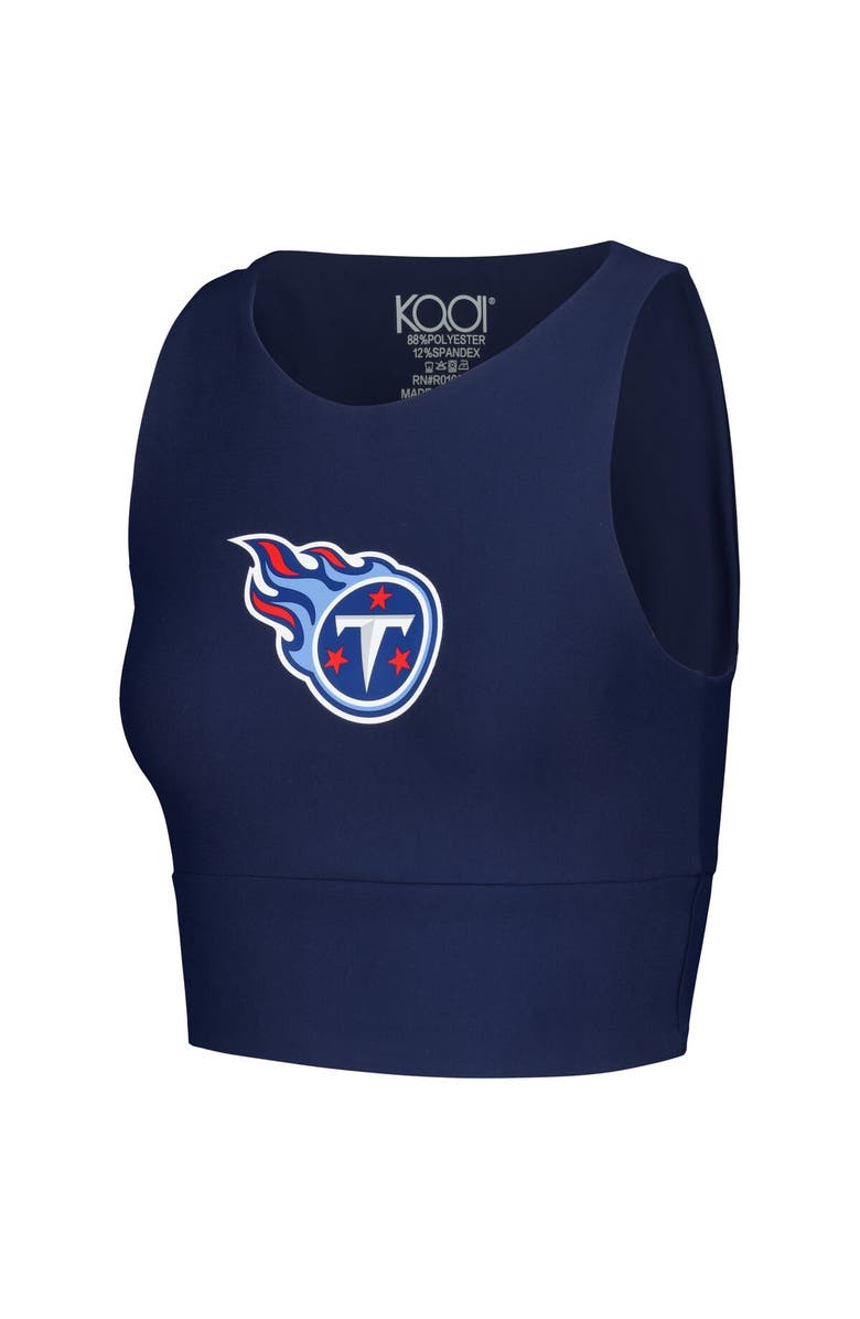 Kadi Brand Women's Navy Tennessee Titans Leggings & Midi Bra Set, Alternate, color, Navy
