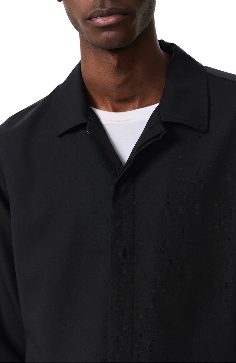 rag & bone Hyde Wool Blend Piqué Button-Up Shirt Jacket, Alternate, color, 