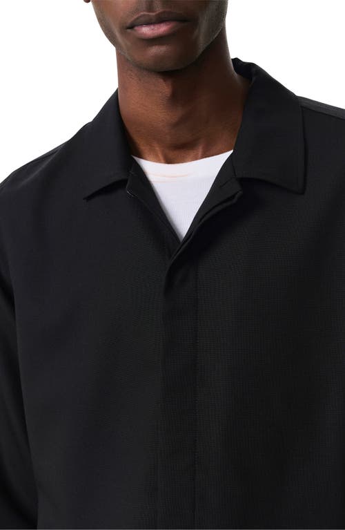 Rag & Bone Men's Ripstop Wool Overshirt In Black
