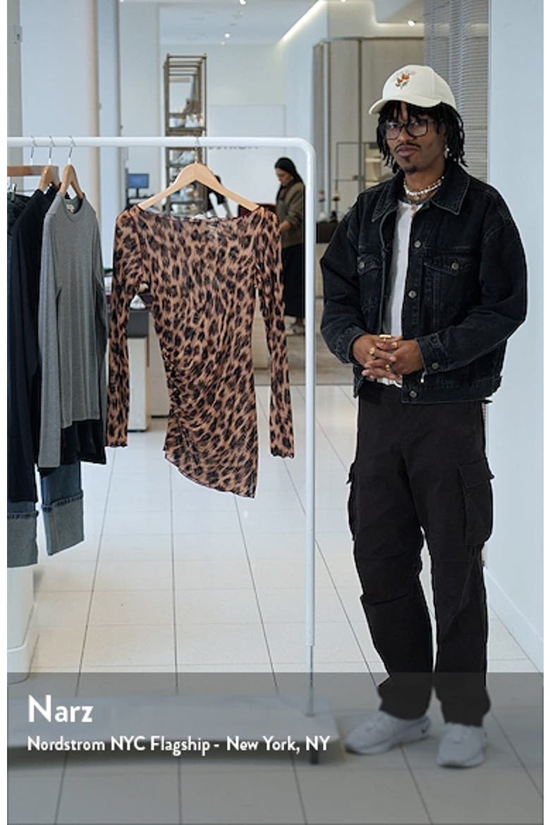 Something Extra Animal Print Semisheer Mesh Tunic video