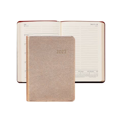 2027 Leather Weekly Notebook
