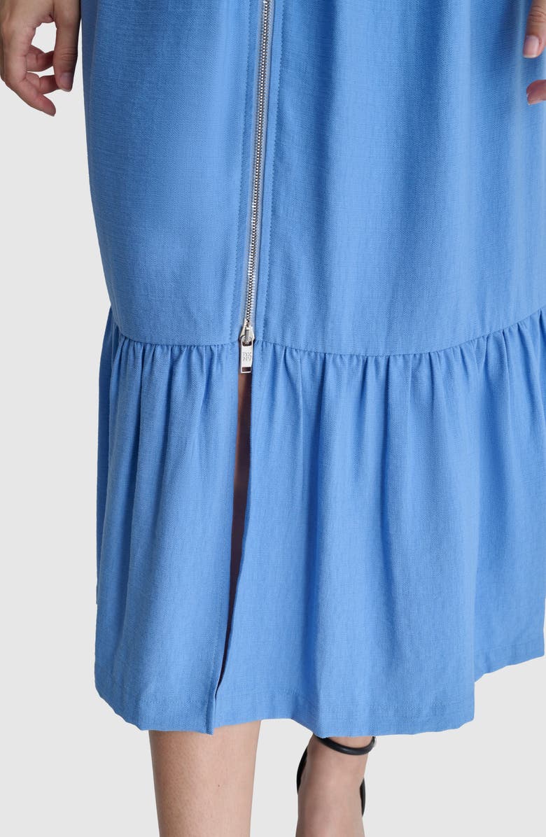 DKNY Puff Sleeve Midi Dress, Alternate, color, 