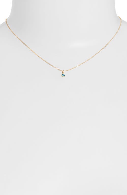 Set & Stones Birthstone Charm Pendant Necklace In Gold