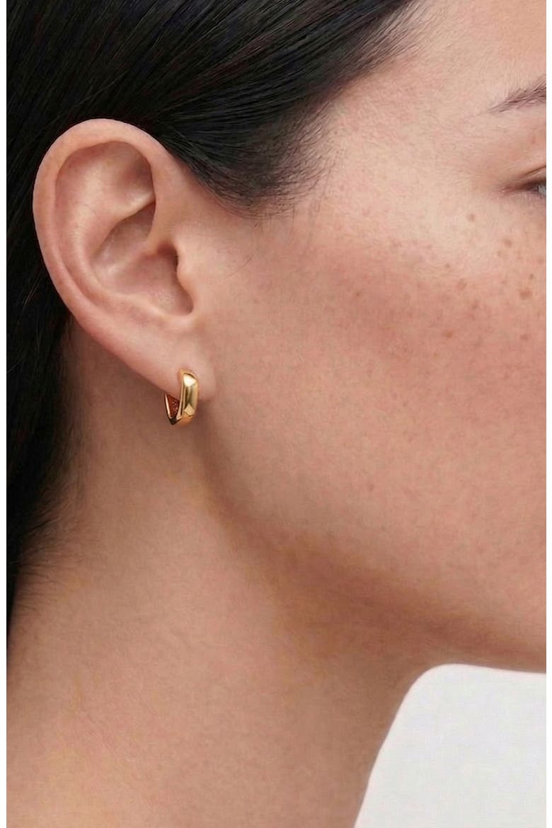 Pero Small Hoop Earrings in Gold, Alternate, color, Gold