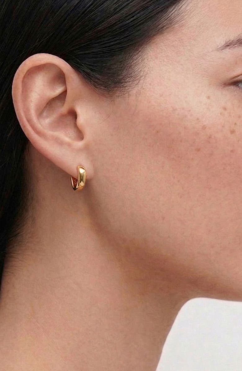 YOJ Pero Small Hoop Earrings in Gold, Alternate, color, Gold
