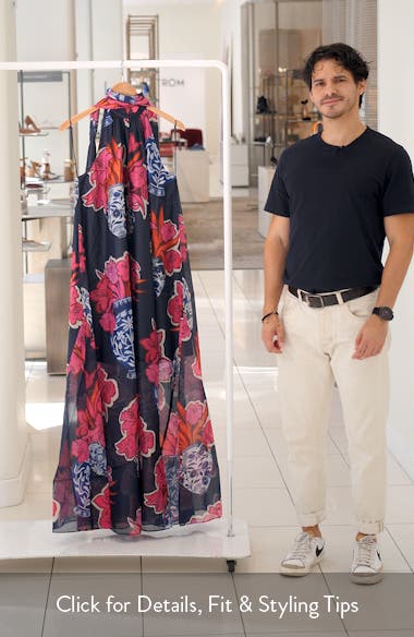 Ted Baker London Kinosei Floral Organza Maxi Dress | Nordstrom