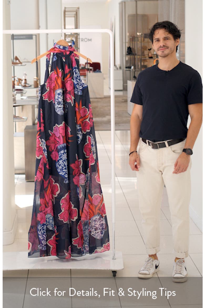 Kinosei Floral Organza Maxi Dress video