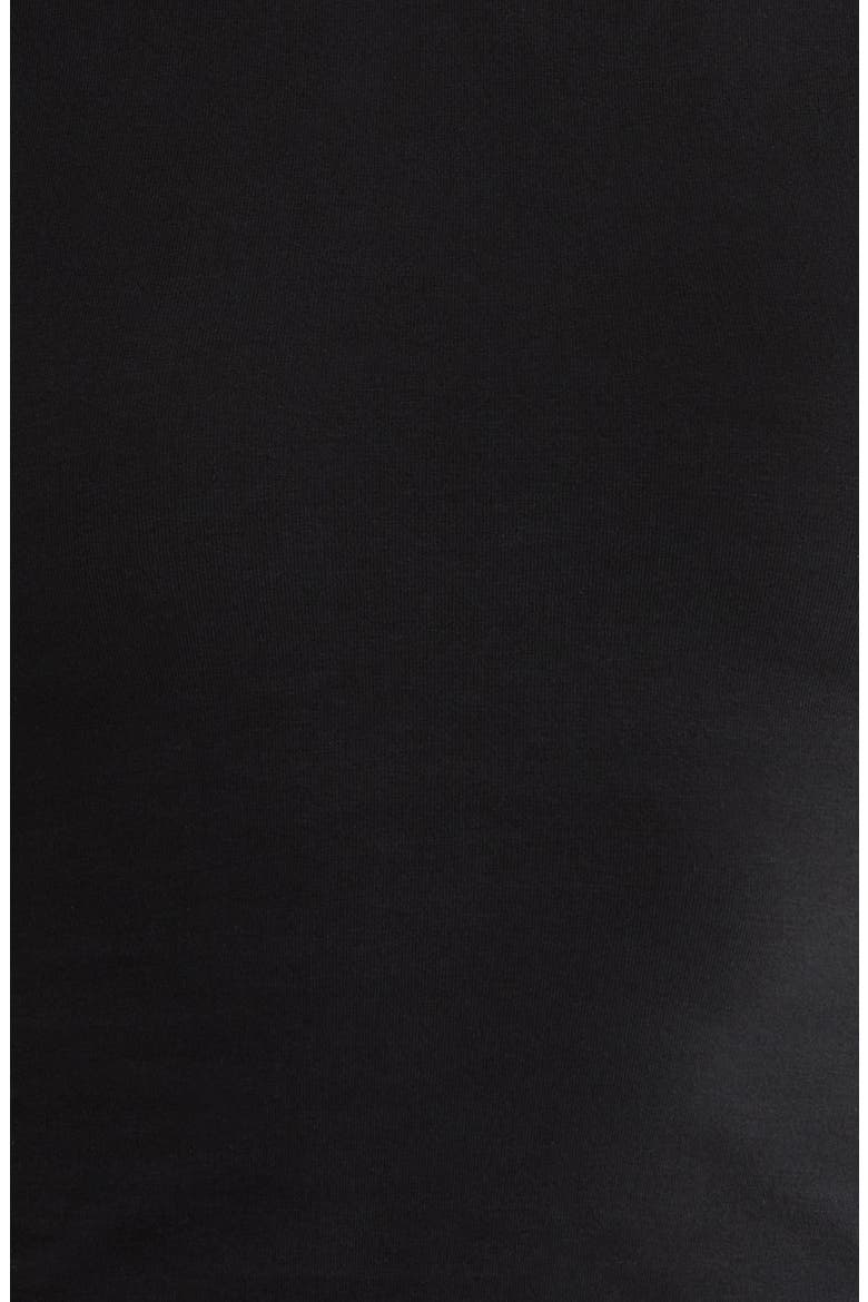 Sculpting Stretch Cotton Jersey T-Shirt, Alternate, color, BLACK
