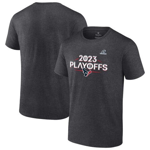 Men's Fanatics Branded  Heather Charcoal Houston Texans 2023 NFL Playoffs Ready T-Shirt