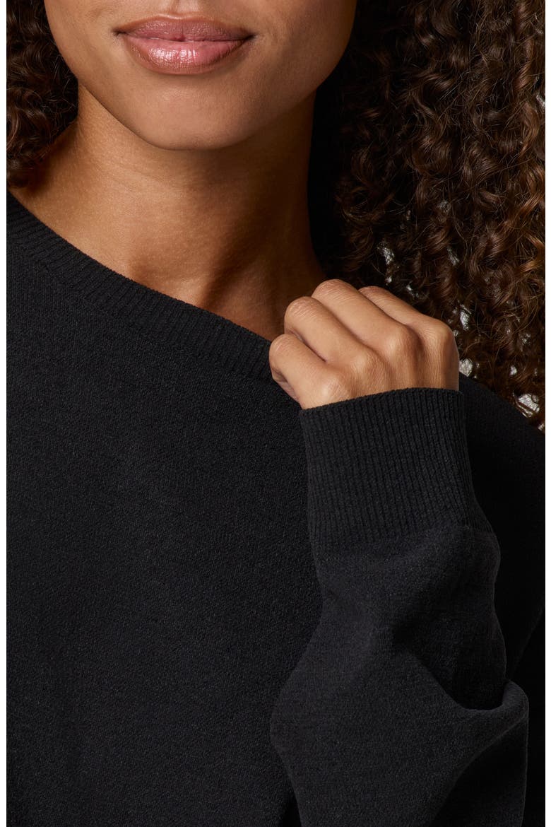 Relaxed Chenille Sweater, Alternate, color, BLACK
