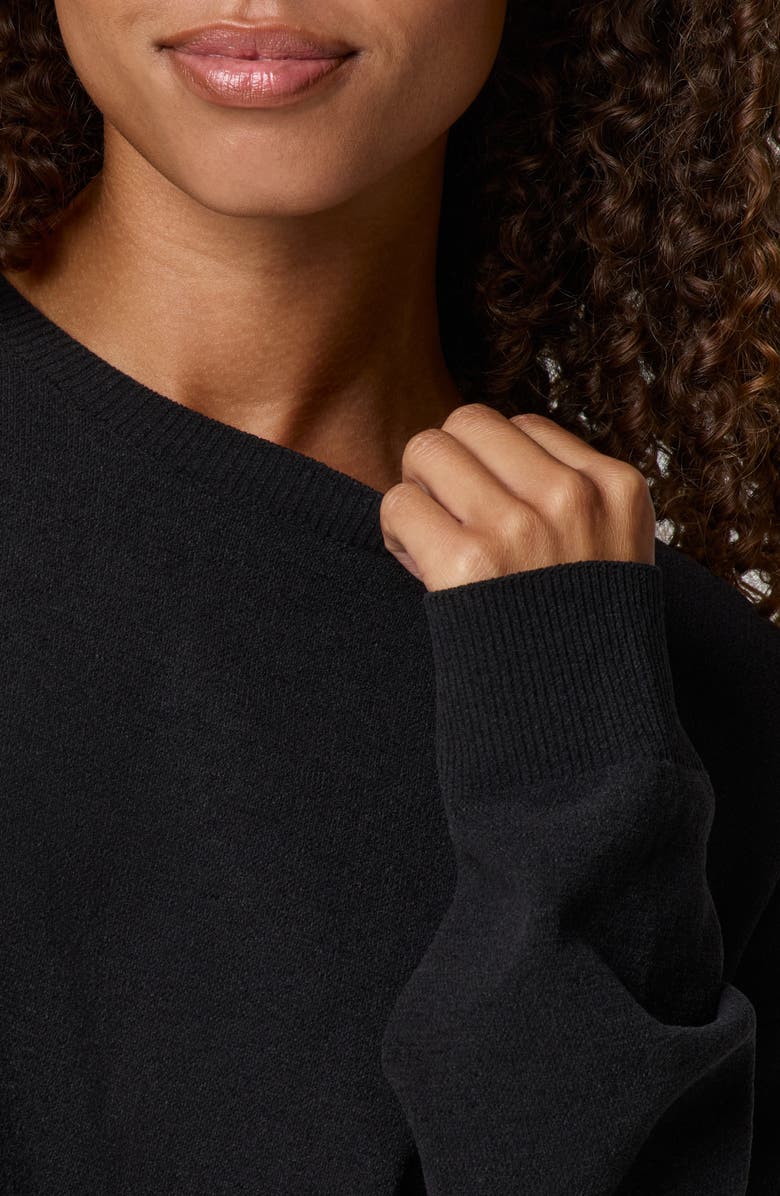 Florence by Mills Relaxed Chenille Sweater, Alternate, color, Black