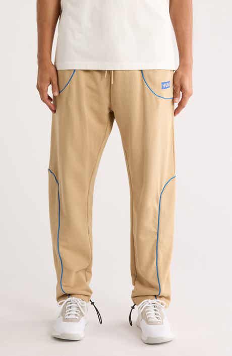 HUGO Nippie Piped Trim Cotton Pants