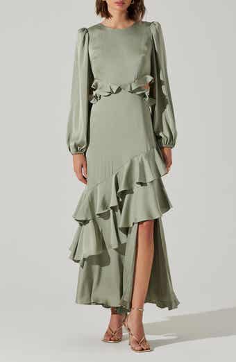 ASTR the Label Biella Long Sleeve Ruffle Maxi Dress
