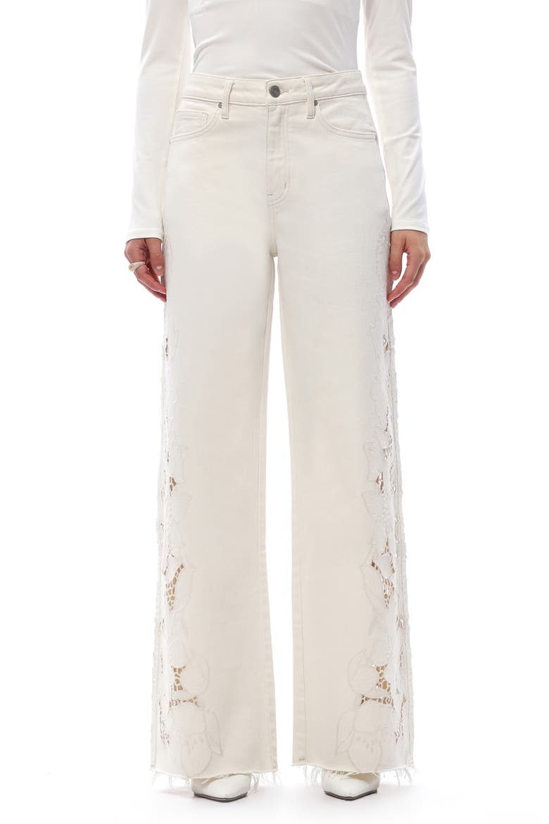 High Waist Wide Leg jeans, Main, color, OFF-WHITE