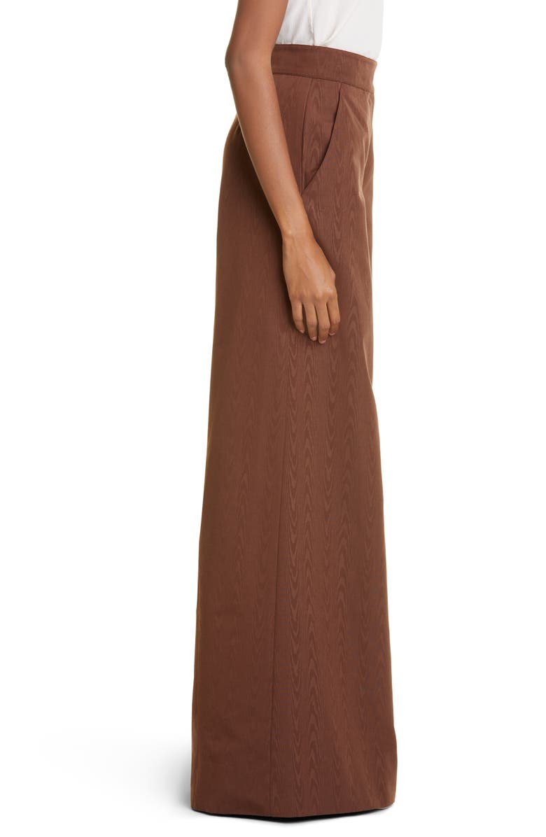STAUD Oak Wide Leg Moiré Taffeta Pants, Alternate, color,