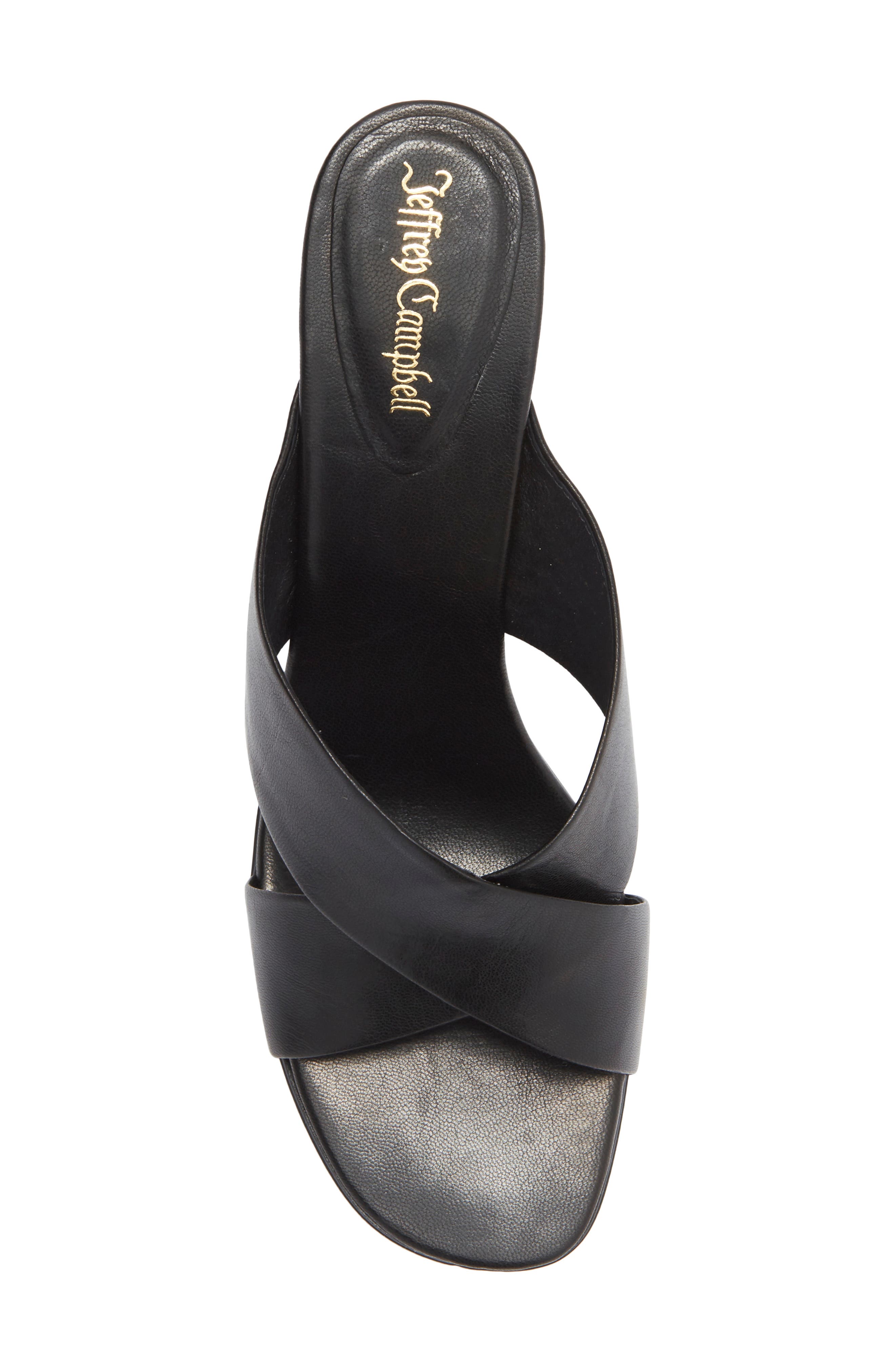 Jeffrey Campbell Tetra Slide Sandal, Alternate, color, Black