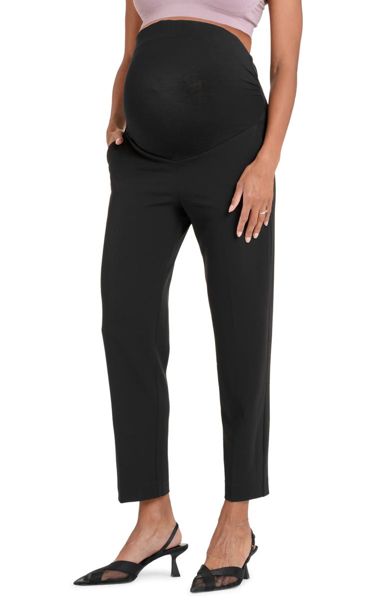 Seraphine Over the Bump Ankle Straight Leg Maternity Pants, Main, color,
