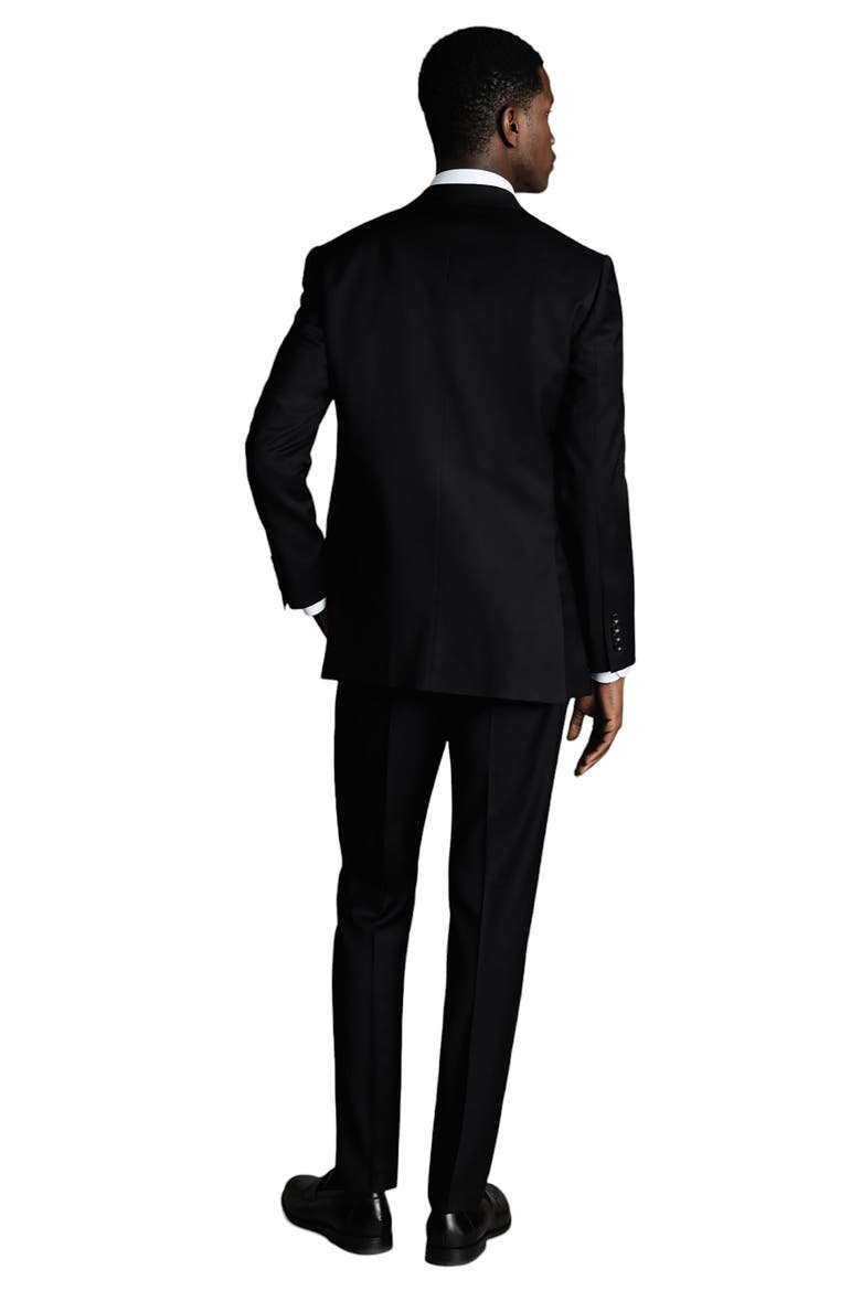 Slim Fit Twill Natural Stretch Suit Jacket, Alternate, color, BLACK