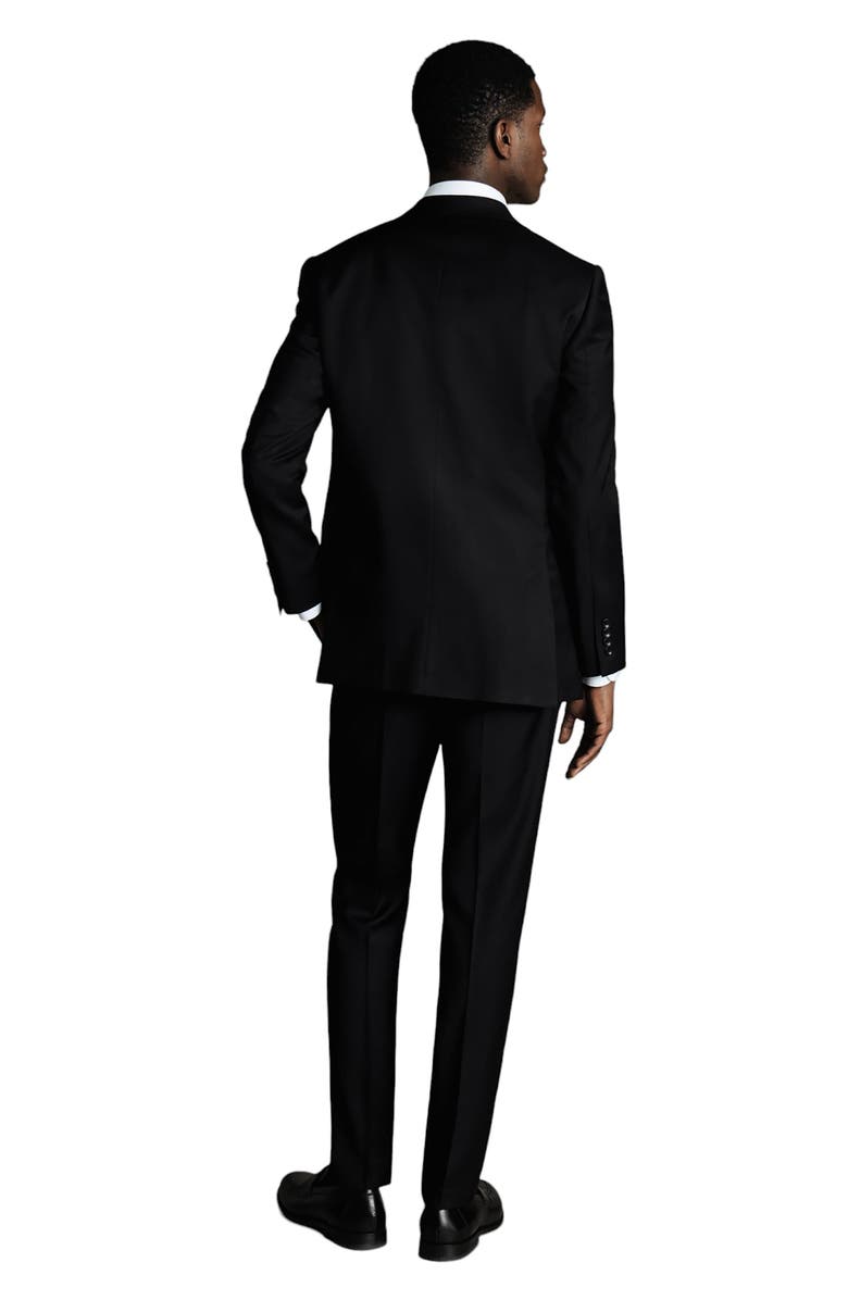 Charles Tyrwhitt Slim Fit Twill Natural Stretch Suit Jacket, Alternate, color, Black