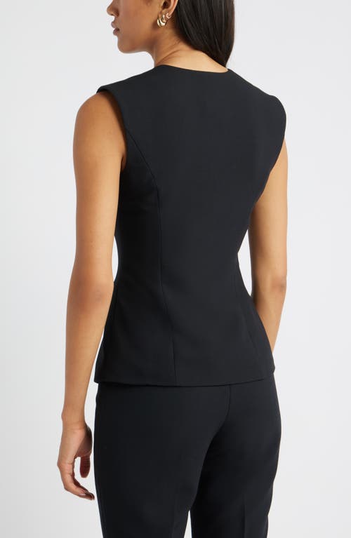 Open Edit The Icon Crewneck Vest In Black