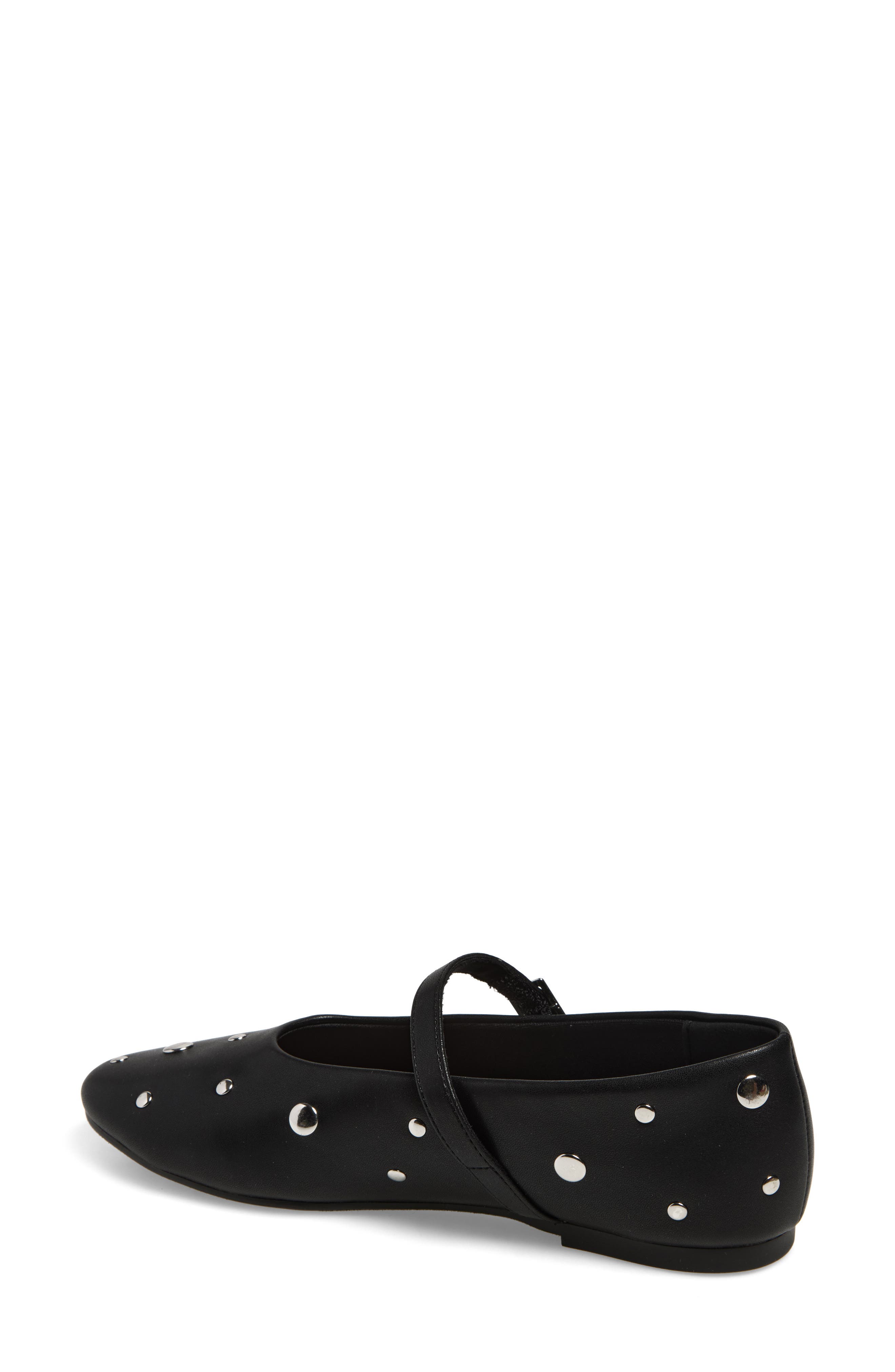 Kids' Alexia Stud Mary Jane Flat, Alternate, color, BLACK