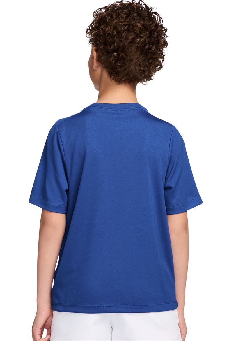 Kids' Dri-FIT Swoosh Graphic T-Shirt, Alternate, color, GAME ROYAL/ WHITE
