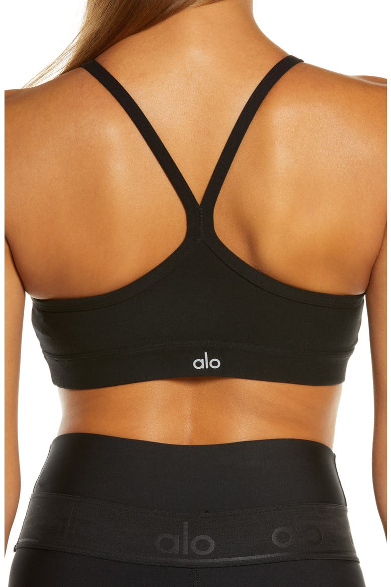 Gratitude Alosoft Sports Bra, Alternate, color, BLACK