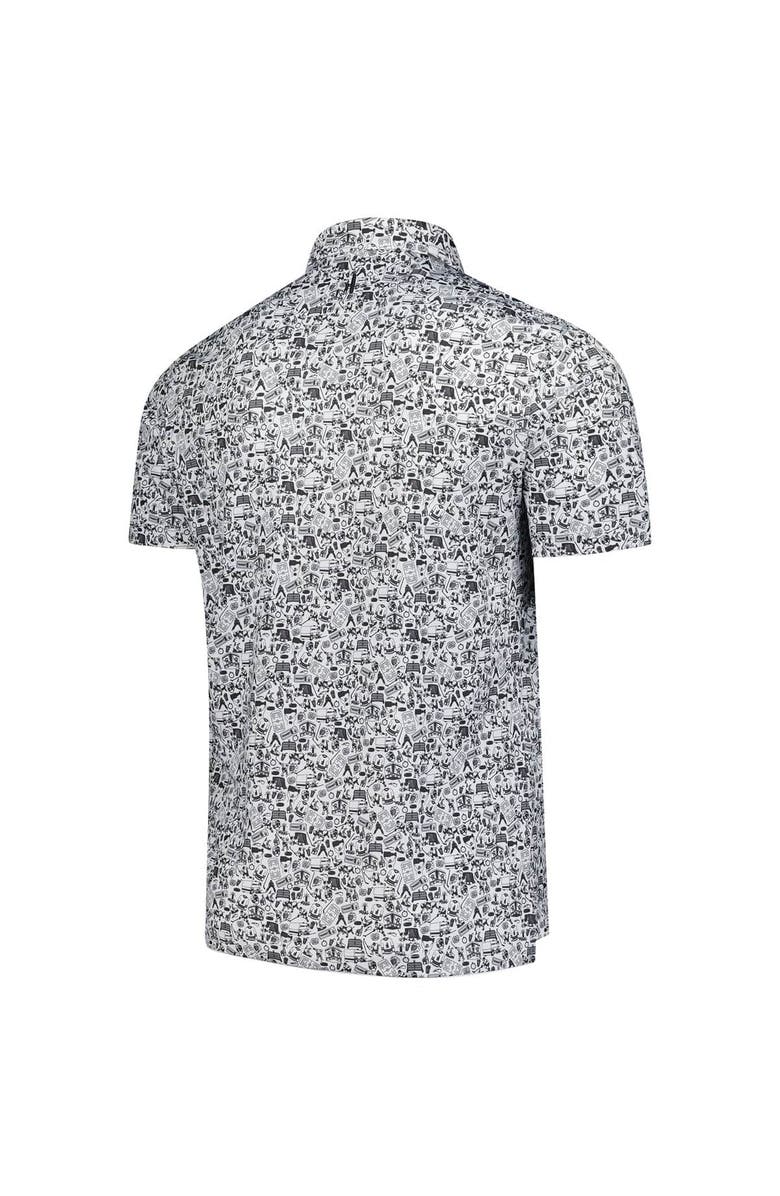 johnnie-O Men's johnnie-O Black/White Vegas Golden Knights Slapshot Polo, Alternate, color, Black