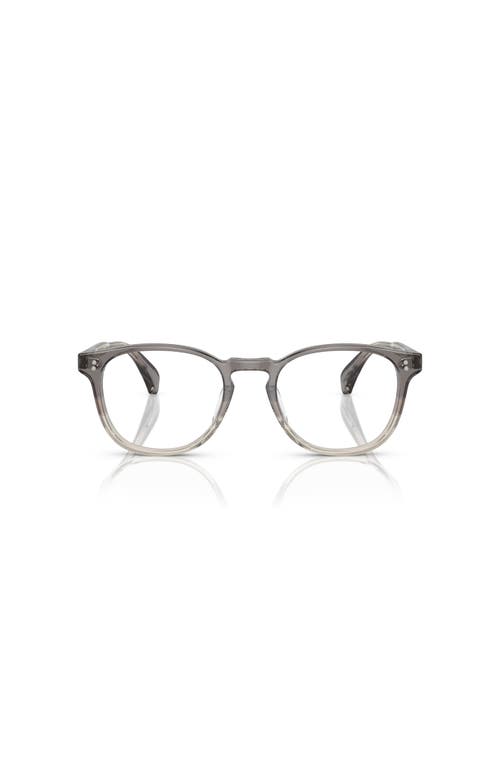 Oliver Peoples 49mm Round Optical Glasses In Gray