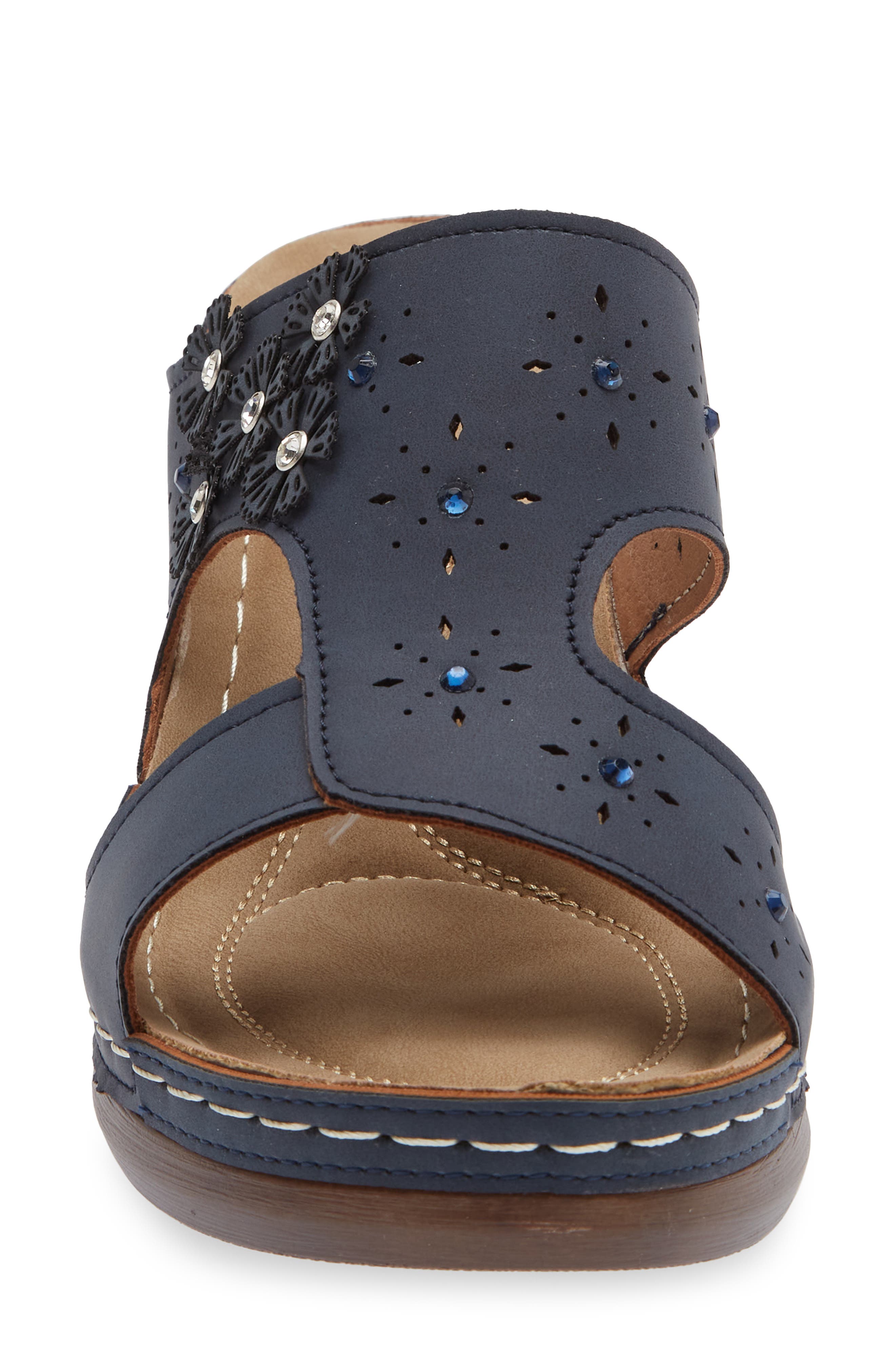 Willa Sandal, Alternate, color, NAVY
