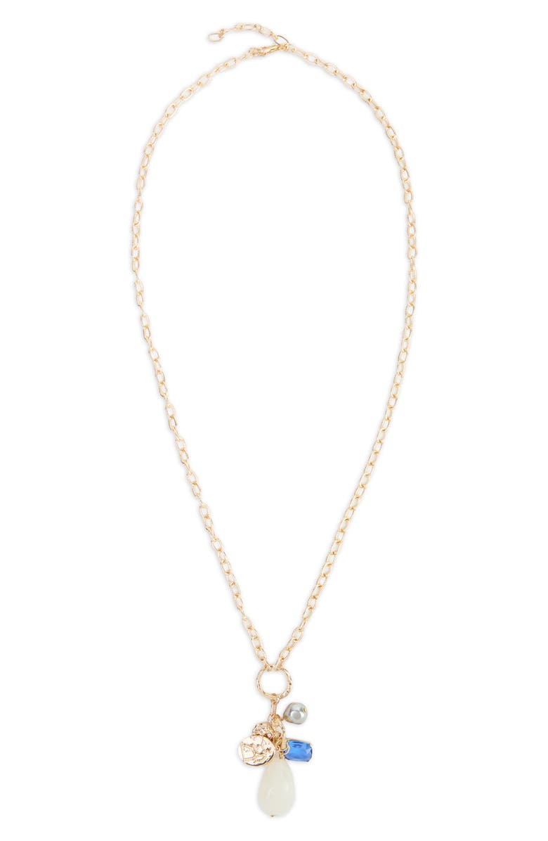 SAACHI Charm Pendant Necklace, Alternate, color, Gold Multi