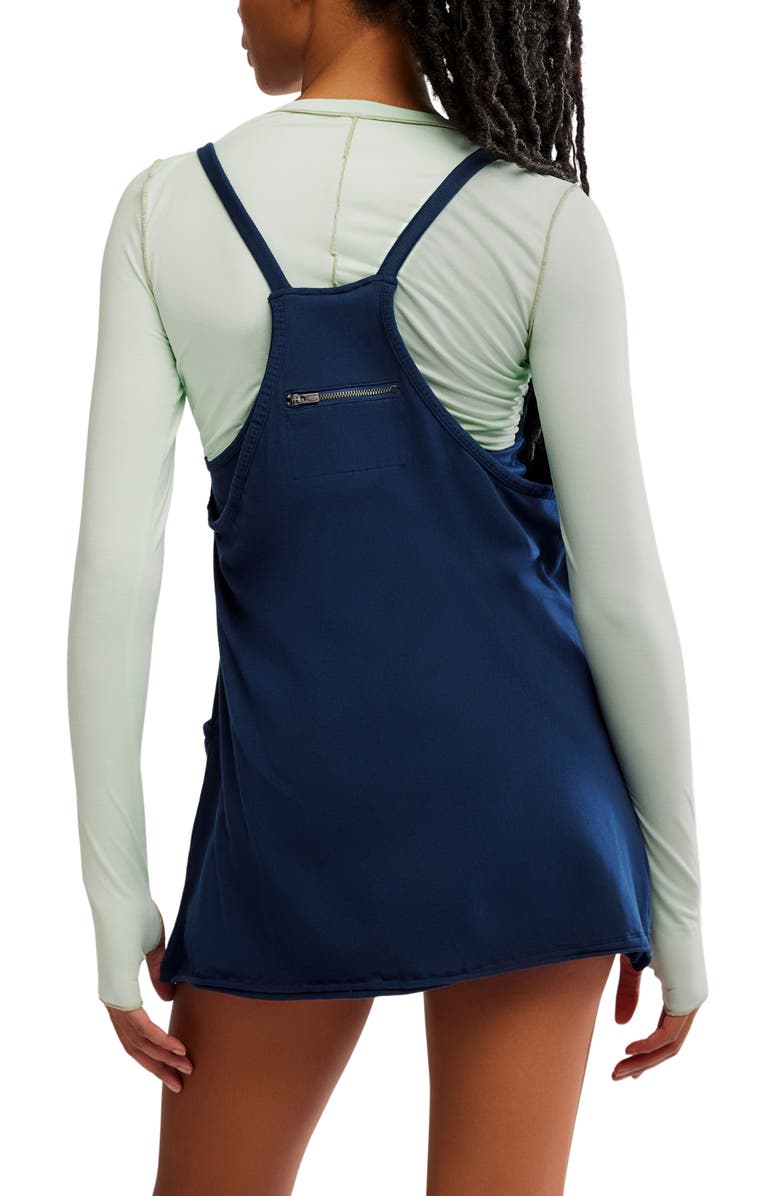 Free People Hot Shot Logo Pocket Stretch Cotton Minidress, Alternate, color,