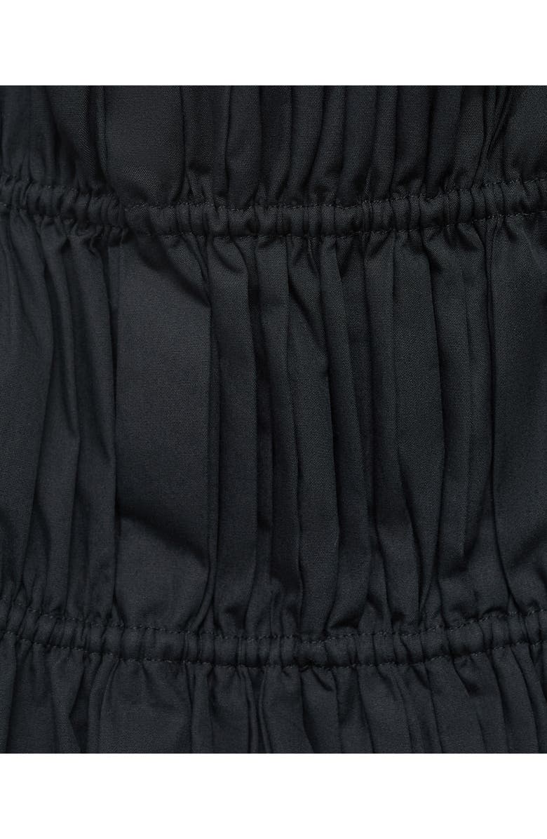 MANGO Ruched Strapless Top, Alternate, color, Black