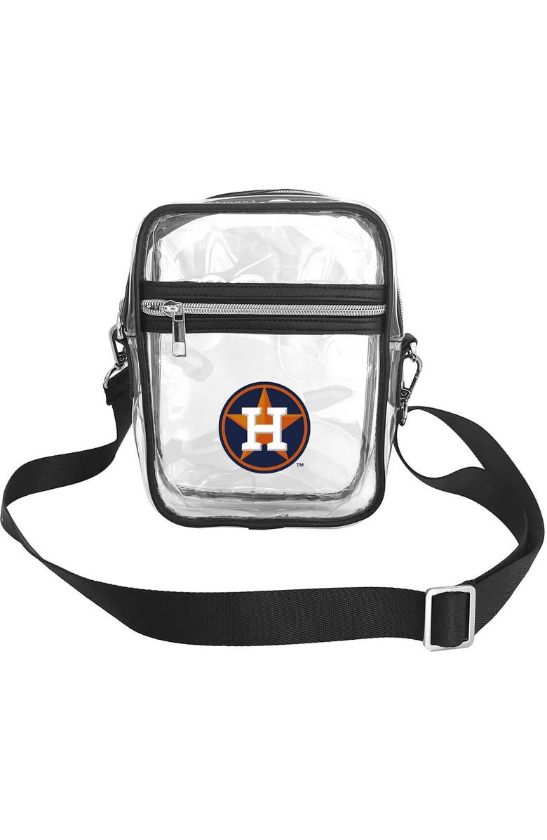 LOGO BRANDS Houston Astros Mini Clear Crossbody Bag, Main, color,