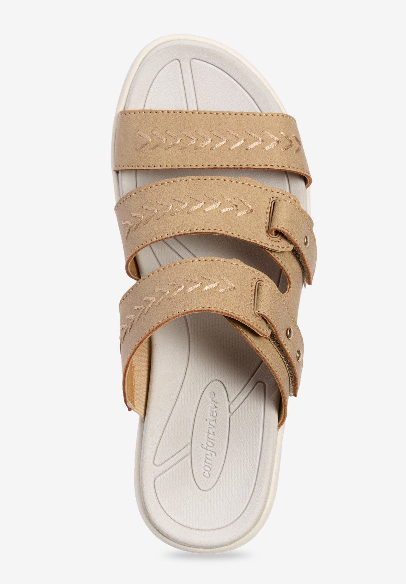 Comfortview The Lark Water Friendly Slip On Sandal, Alternate, color, Black