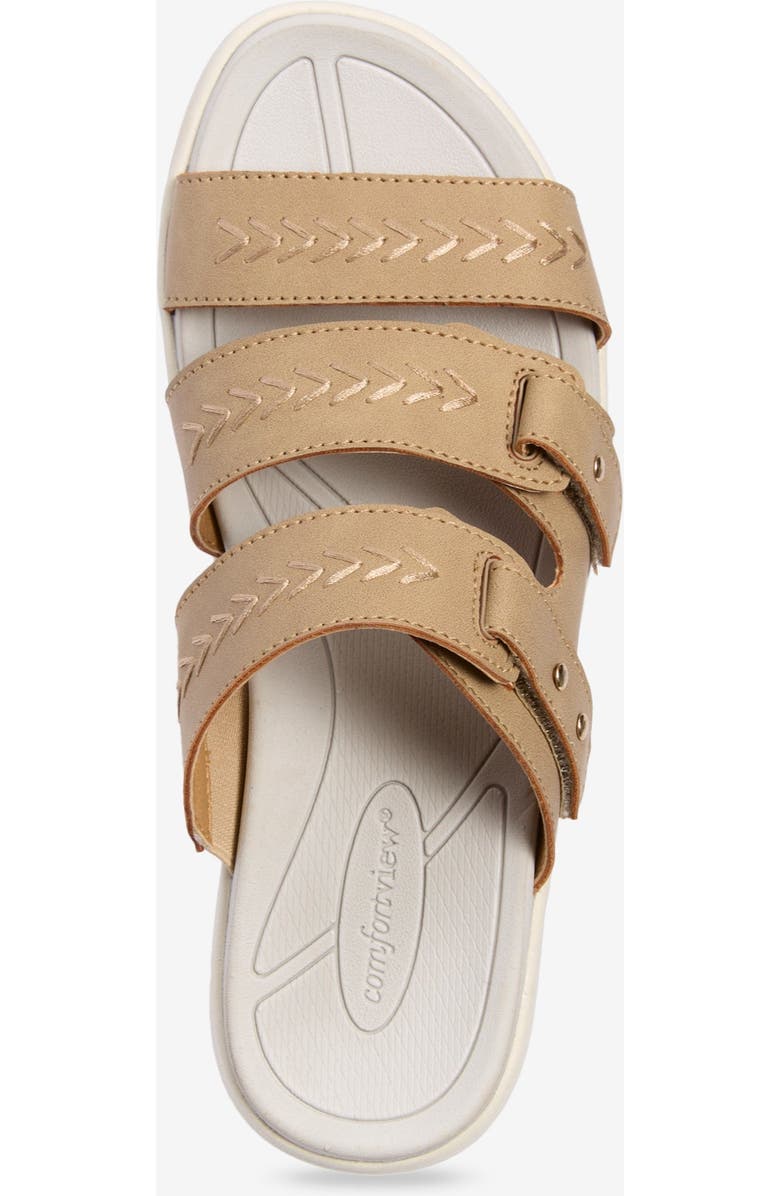 Comfortview The Lark Water Friendly Slip On Sandal, Alternate, color, Black