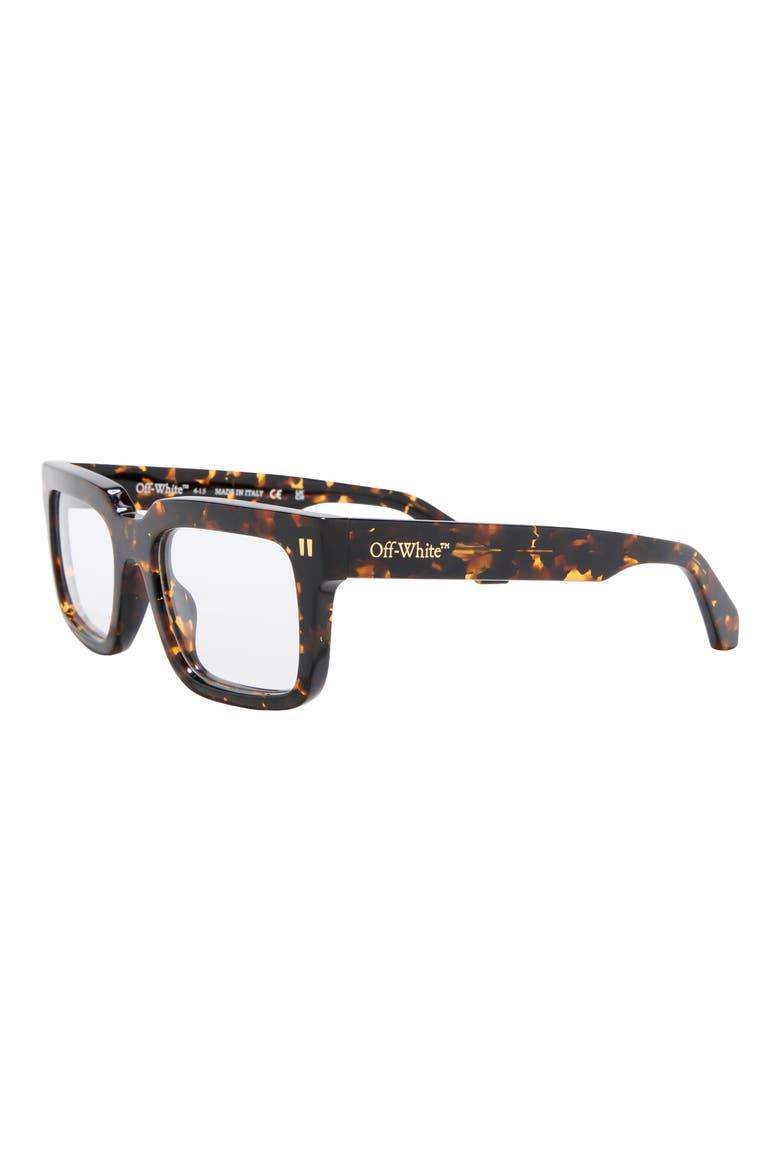 54mm Clip-On Square Sunglasses, Alternate, color, HAVANA YELLOW