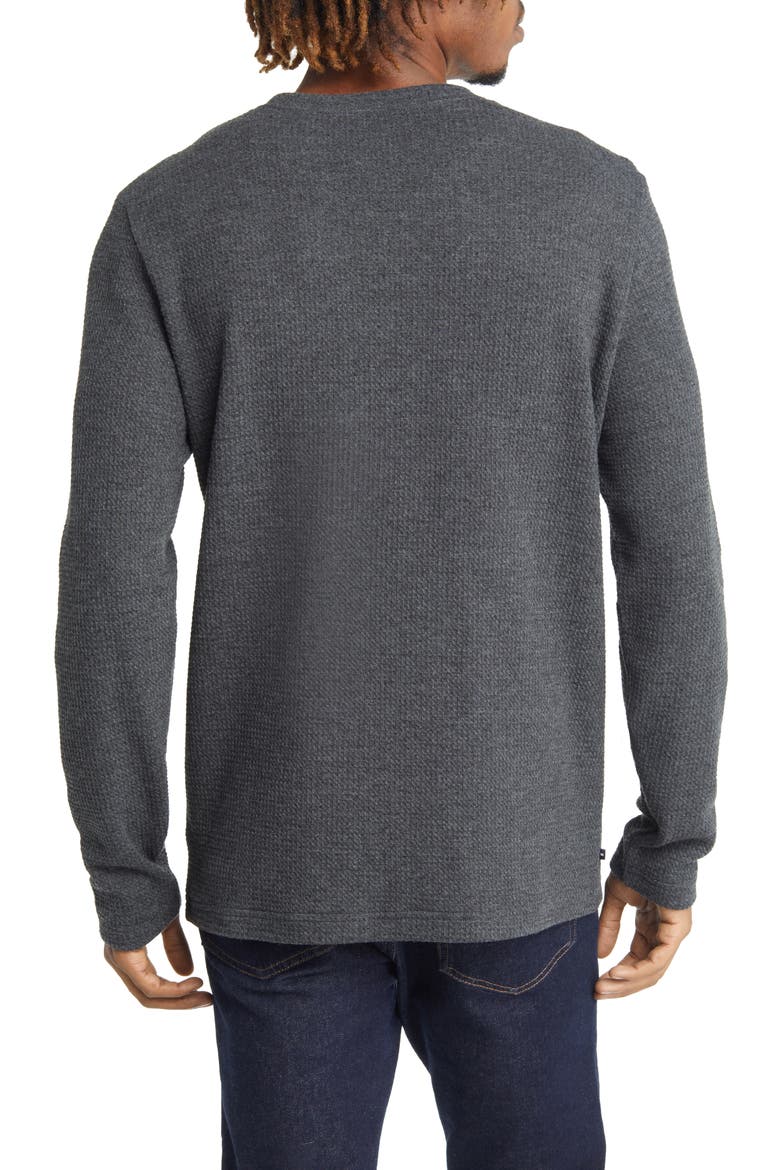 Cloud Waffle Crewneck Tee, Alternate, color, CHARCOAL