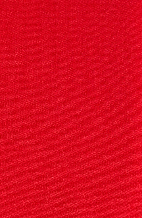 Alexander Mcqueen Mcqueen Long Sleeve Wool & Silk Blend Dress In Red