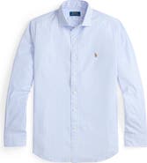 Polo Ralph Lauren Classic Fit Stripe Stretch Cotton Button-Up Oxford Shirt
