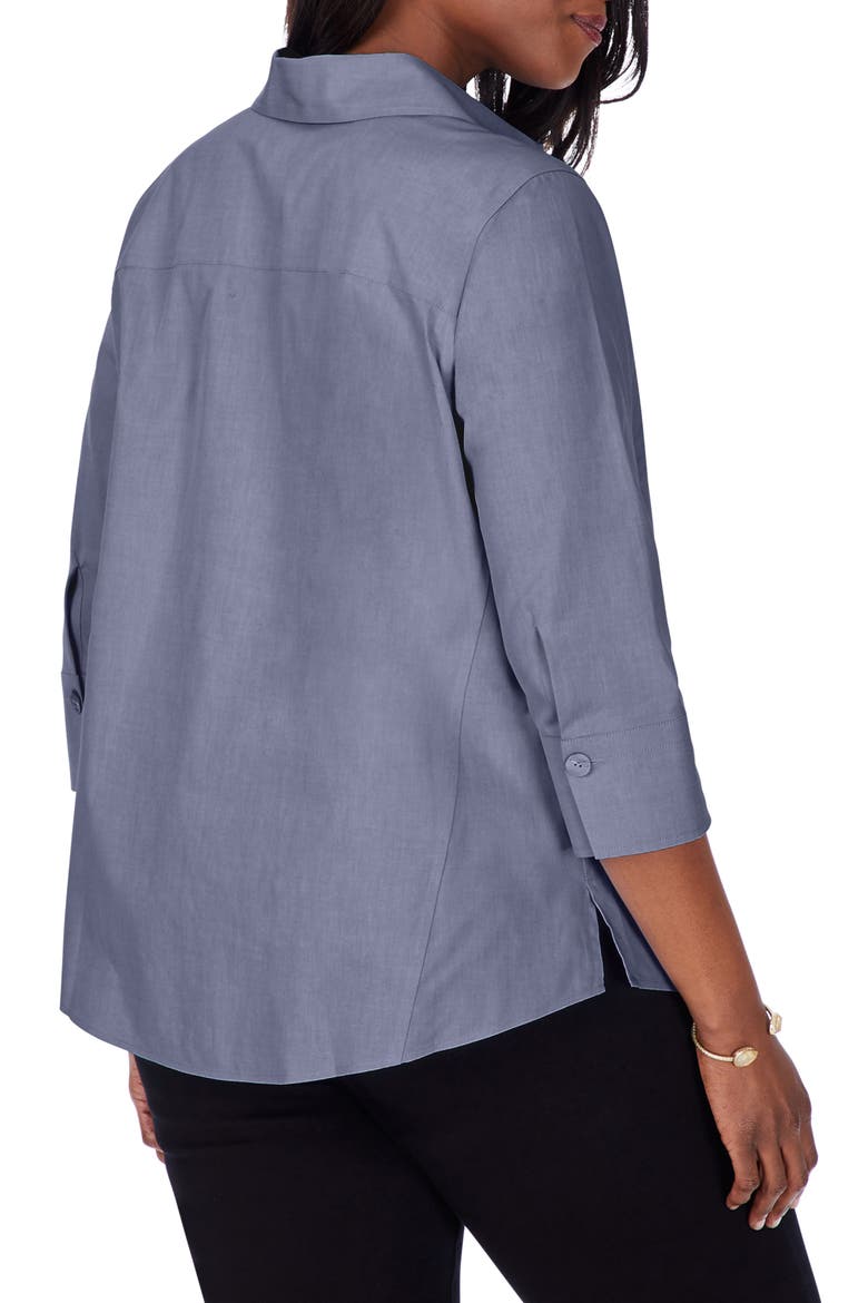 Paityn Non-Iron Cotton Shirt, Alternate, color, MIDNIGHT SKY
