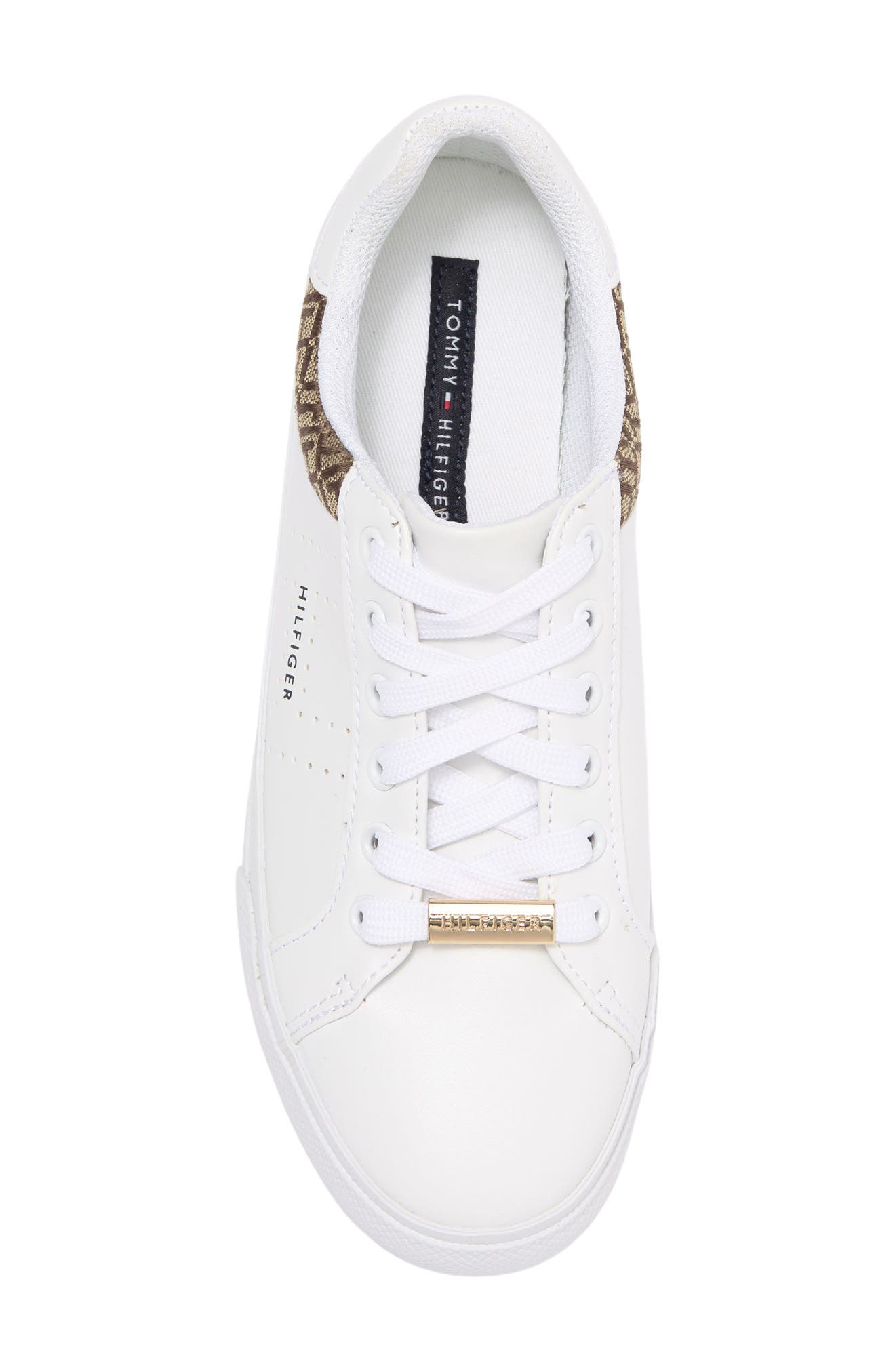 Tommy Hilfiger Logo Panel Fashion Sneaker, Alternate, color, Whmll