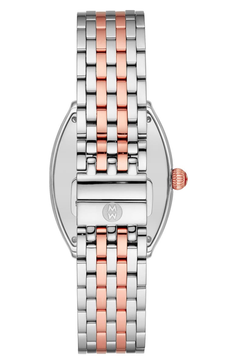 MICHELE Relevé Two-Tone Diamond Dial Watch Head & Interchangeable Bracelet, 31mm x 32mm, Alternate, color, 