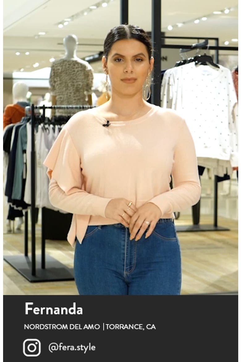 High Waist Stretch Crepe Trousers video