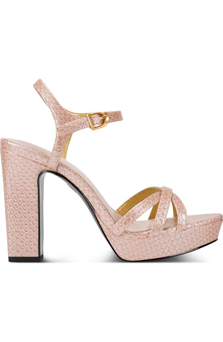 DKNY Spencer Ankle Strap Platform Sandal, Alternate, color, Snow Petal Blush