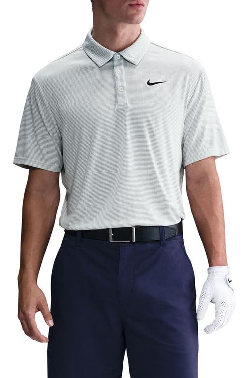 Nike Golf Dri-FIT Tour Jacquard Golf Polo in Pale Ivory/Black 