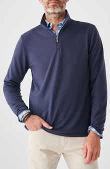 Faherty Movement Quarter Zip Pullover