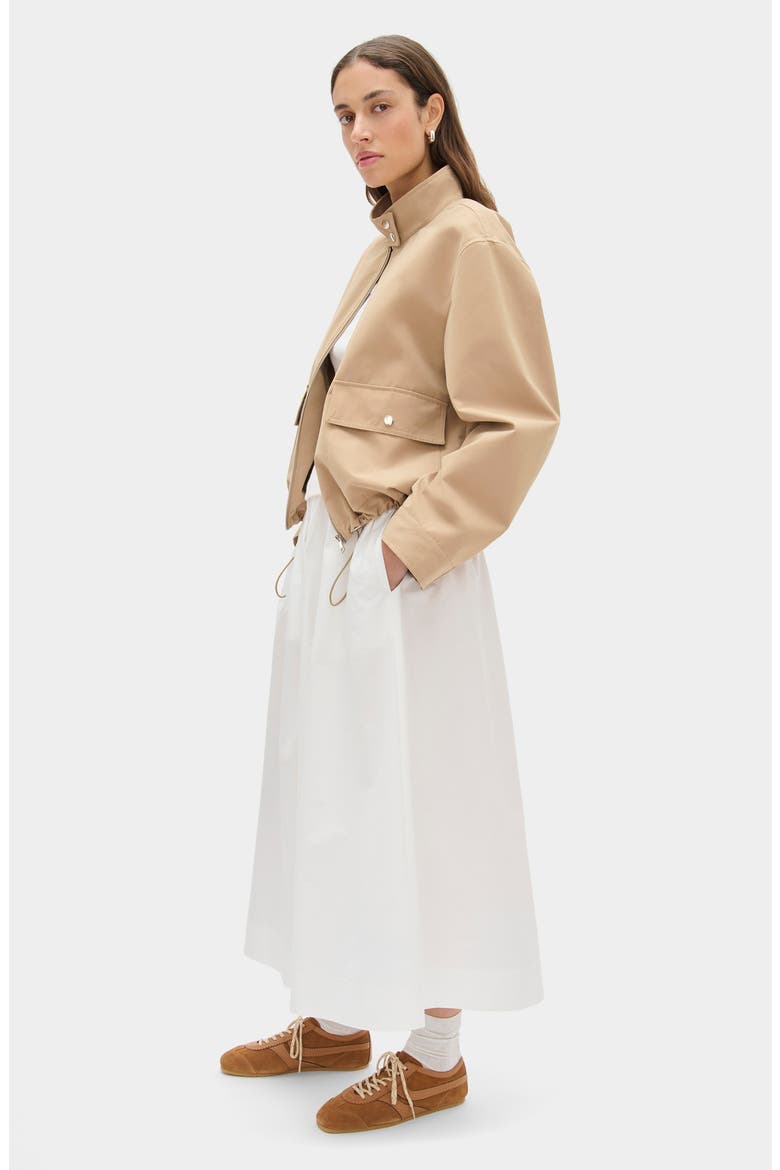 Natalie Organic Cotton Skirt, Alternate, color, WHITE