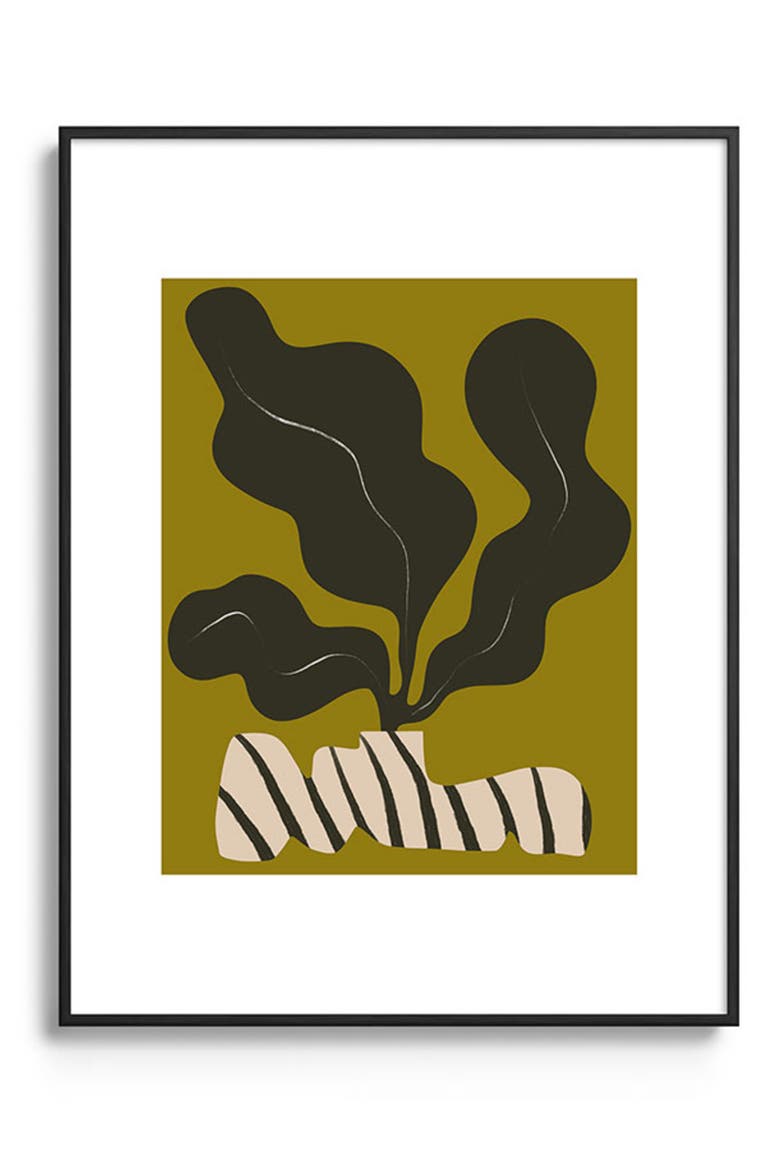 Monochrome Wave Framed Art Print, Main, color, BLACK TONES